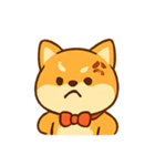 リボン付きぽっちゃりしば犬（個別スタンプ：7）