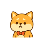 リボン付きぽっちゃりしば犬（個別スタンプ：8）