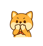 リボン付きぽっちゃりしば犬（個別スタンプ：11）