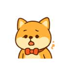 リボン付きぽっちゃりしば犬（個別スタンプ：20）