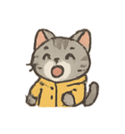 雨の日のトラねこ（個別スタンプ：24）