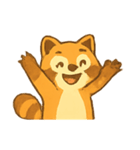 いたずらアライグマのリアクション（個別スタンプ：5）