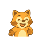 いたずらアライグマのリアクション（個別スタンプ：7）