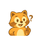 いたずらアライグマのリアクション（個別スタンプ：8）