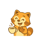 いたずらアライグマのリアクション（個別スタンプ：14）