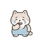 青いつなぎのはむはむ（個別スタンプ：5）