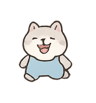 青いつなぎのはむはむ（個別スタンプ：6）