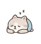青いつなぎのはむはむ（個別スタンプ：10）