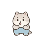 青いつなぎのはむはむ（個別スタンプ：14）