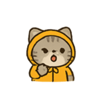 フード付きトラねこ（個別スタンプ：6）