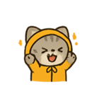 フード付きトラねこ（個別スタンプ：15）