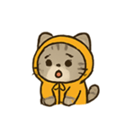 フード付きトラねこ（個別スタンプ：22）