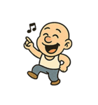 怒り爆発ハゲじいさん：キレるけどハッピー（個別スタンプ：17）