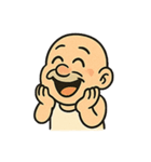 怒り爆発ハゲじいさん：キレるけどハッピー（個別スタンプ：19）