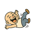 怒り爆発ハゲじいさん：キレるけどハッピー（個別スタンプ：21）