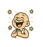 怒り爆発ハゲじいさん：キレるけどハッピー（個別スタンプ：29）