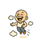 怒り爆発ハゲじいさん：キレるけどハッピー（個別スタンプ：30）