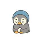 あったか帽子のペンギン（個別スタンプ：1）