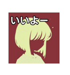 夏の薄着の金髪女子（個別スタンプ：22）