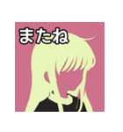 夏の薄着の金髪女子（個別スタンプ：23）