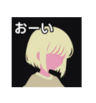 夏の薄着の金髪女子（個別スタンプ：28）