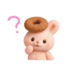 モフモフぴんくうさぎ（個別スタンプ：27）