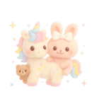 モフモフぴんくうさぎ（個別スタンプ：38）