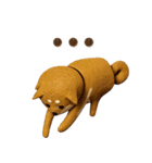 大人可愛い！柴犬の日常会話[でか文字]3D（個別スタンプ：4）