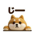 大人可愛い！柴犬の日常会話[でか文字]3D（個別スタンプ：14）