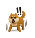 大人可愛い！柴犬の日常会話[でか文字]3D（個別スタンプ：16）