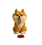 大人可愛い！柴犬の日常会話[でか文字]3D（個別スタンプ：18）