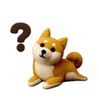 大人可愛い！柴犬の日常会話[でか文字]3D（個別スタンプ：20）