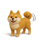 大人可愛い！柴犬の日常会話[でか文字]3D（個別スタンプ：23）