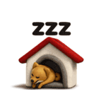 大人可愛い！柴犬の日常会話[でか文字]3D（個別スタンプ：26）