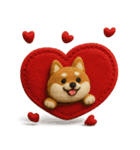 大人可愛い！柴犬の日常会話[でか文字]3D（個別スタンプ：33）