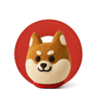 大人可愛い！柴犬の日常会話[でか文字]3D（個別スタンプ：35）