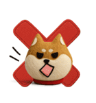 大人可愛い！柴犬の日常会話[でか文字]3D（個別スタンプ：36）