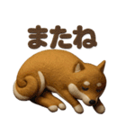 大人可愛い！柴犬の日常会話[でか文字]3D（個別スタンプ：40）