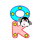 カラフルでか文字 ペンギン☆BIGスタンプ（個別スタンプ：11）