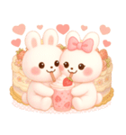 3D風❤️らぶうさ❤️ふんわりらぶらぶ❤️（個別スタンプ：26）