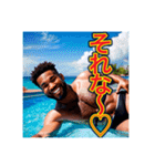※能天気な〜⁉︎♡ゲイの黒人♡（個別スタンプ：11）