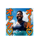 ※能天気な〜⁉︎♡ゲイの黒人♡（個別スタンプ：14）