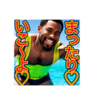 ※能天気な〜⁉︎♡ゲイの黒人♡（個別スタンプ：30）