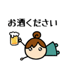 りこねえさんmini⑥お酒が好き（個別スタンプ：24）