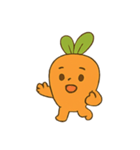 ジャンプするにんじんムードショー（個別スタンプ：4）