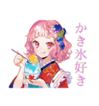 さくらちゃんの和ロリな夏♡（個別スタンプ：6）