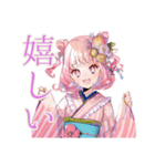 さくらちゃんの和ロリな夏♡（個別スタンプ：16）
