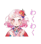 さくらちゃんの和ロリな夏♡（個別スタンプ：24）