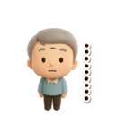 おじいちゃんスタンプ☆3D（個別スタンプ：19）