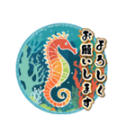 【飛び出す】夏の敬語♡暑中見舞い（個別スタンプ：23）